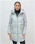 Куртка зимняя женская с капюшоном модная голубого цвета 3193Gl 46215849