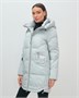 Куртка зимняя женская с капюшоном модная голубого цвета 3193Gl 46215849