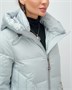 Куртка зимняя женская с капюшоном модная голубого цвета 3193Gl 46215849