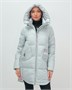 Куртка зимняя женская с капюшоном модная голубого цвета 3193Gl 46215849