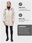 Куртка зимняя женская с капюшоном модная бежевого цвета 3193B 316750693