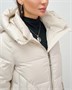 Куртка зимняя женская с капюшоном модная бежевого цвета 3193B 316750693