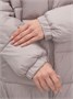 Куртка женская зимняя на резинке большого размера светло-коричневого цвета 7619SK 1053691713