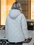 Куртка женская демисезонная с капюшоном серого цвета 1140Sr 289303392