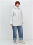 Куртка женская демисезонная с капюшоном серого цвета 1140Sr 289303392