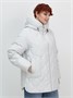 Куртка женская демисезонная с капюшоном серого цвета 1140Sr 289303392