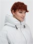 Куртка женская демисезонная с капюшоном серого цвета 1140Sr 289303392
