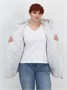 Куртка женская демисезонная с капюшоном серого цвета 1140Sr 289303392