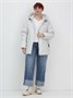 Куртка женская демисезонная с капюшоном серого цвета 1140Sr 289303392