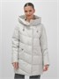 Куртка женская демисезонная с капюшоном серого цвета 1139Sr 930933101