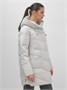 Куртка женская демисезонная с капюшоном серого цвета 1139Sr 930933101