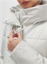 Куртка женская демисезонная с капюшоном серого цвета 1139Sr 930933101