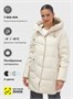 Куртка женская демисезонная с капюшоном бежевого цвета 1139B 572969781