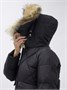 Куртка женская зимняя с мехом енот премиум класса черного цвета 3141Ch 1966192506