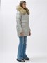 Куртка женская зимняя с мехом енот премиум класса серого цвета 3141Sr 544600556