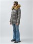 Куртка женская зимняя с мехом енот премиум класса серого цвета 3215Sr 269108868