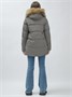 Куртка женская зимняя с мехом енот премиум класса серого цвета 3215Sr 269108868