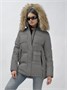 Куртка женская зимняя с мехом енот премиум класса серого цвета 3215Sr 269108868