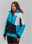 Горнолыжная куртка женская зимняя синего цвета 7081S 1464277405
