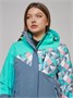 Горнолыжная куртка женская зимняя бирюзового цвета 2337Br 1558458042