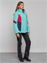 Горнолыжная куртка женская зимняя бирюзового цвета 2201-1Br 1632502953