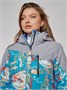 Горнолыжная куртка женская зимняя синего цвета 2252S 396047019