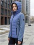 Куртка женская гибридная стёганая с капюшоном с графеновой подкладкой синего цвета 9626_1S 363066692
