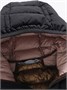 Куртка женская стёганая с капюшоном с графеновой подкладкой черного цвета 9624_1Ch 455147791