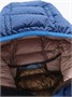 Куртка женская стёганая с капюшоном с графеновой подкладкой синего цвета 9624_1S 759050682