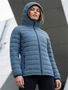 Куртка женская гибридная стёганая с капюшоном с графеновой подкладкой синего цвета 9622_1S 78856592