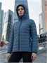 Куртка женская гибридная стёганая с капюшоном с графеновой подкладкой синего цвета 9622_1S 78856592