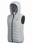 Женский лёгкий стёганый жилет Valianly с капюшоном серого цвета 9636_2Sr 595572473