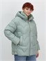Куртка зимняя женская из овчина стильная и модная зеленого цвета 7309Z 26802156