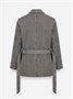 Куртка пиджак из экокожи женская УЦЕНКА серого цвета 0970Sr 1689639355