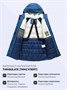 Парка зимняя подростковая для мальчика с капюшоном синего цвета 9533S 2111696567