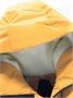 Парка зимняя подростковая для мальчика с капюшоном желтого цвета 9533J 1365173817