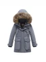Парка зимняя подростковая для мальчика серого цвета 9331Sr 1211217413