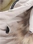 Куртка парка зимняя подростковая для девочки с капюшоном и мехом бежевого цвета 9448B 1699009874