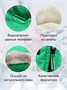 Куртка парка зимняя детская подростковая для девочки с капюшоном и мехом зеленого цвета 9442Z 1340306138