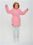 Парка зимняя подростковая для девочки розового цвета 2490R 1424083028