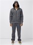 Спортивный костюм мужской зимний с начесом серого цвета 7336Sr 227466271