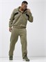 Спортивный костюм мужской демисезонный на флисе цвета хаки 329Kh 1872368006