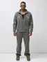 Спортивный костюм мужской демисезонный на флисе серого цвета 329Sr 559024876