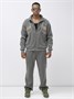 Спортивный костюм мужской демисезонный на флисе серого цвета 329Sr 559024876