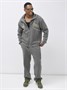 Спортивный костюм мужской демисезонный на флисе серого цвета 329Sr 559024876