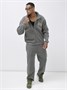 Спортивный костюм мужской демисезонный на флисе серого цвета 329Sr 559024876