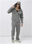 Спортивный костюм мужской демисезонный на флисе серого цвета 328Sr 1318438990