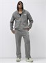 Спортивный костюм мужской демисезонный на флисе серого цвета 328Sr 1318438990