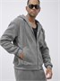 Спортивный костюм мужской демисезонный на флисе серого цвета 328Sr 1318438990