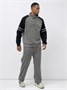 Спортивный костюм мужской демисезонный на флисе серого цвета 322Sr 1908184546